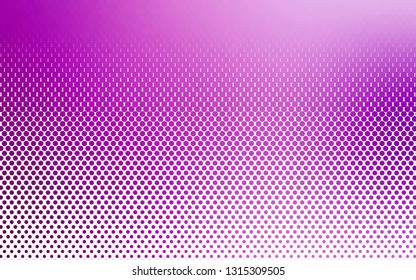 Light Purple vector pattern with spheres. Glitter abstract illustration with blurred drops of rain. Pattern for ads, booklets.