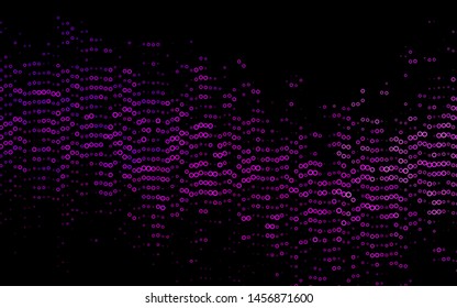 Light Purple vector pattern with spheres. Modern abstract illustration with colorful water drops. Pattern for ads, booklets.