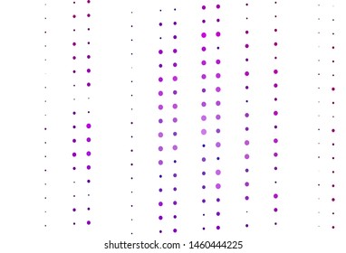 Light Purple vector pattern with spheres. Beautiful colored illustration with blurred circles in nature style. Design for posters, banners.