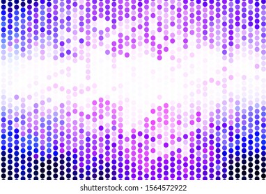 Light Purple vector pattern with spheres. Blurred bubbles on abstract background with colorful gradient. Design for poster, banner of websites.