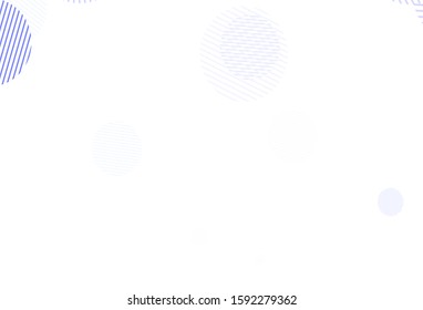 Light Purple vector pattern with spheres. Blurred decorative design in abstract style with bubbles. New template for your brand book.