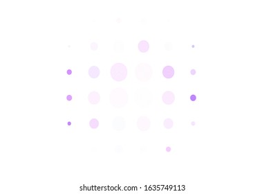 Light Purple vector pattern with spheres. Modern abstract illustration with colorful water drops. Design for your business advert.