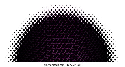 Light Purple vector pattern with spheres. Abstract decorative design in gradient style with bubbles. Pattern for websites.