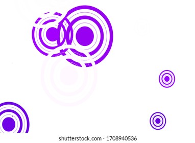 Light Purple vector pattern with spheres, lines. Modern abstract illustration with colorful dots, lines. Pattern for beautiful websites.