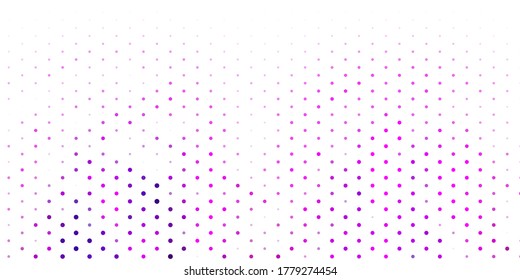 Light purple vector pattern with spheres. Glitter abstract illustration with colorful drops. New template for a brand book.