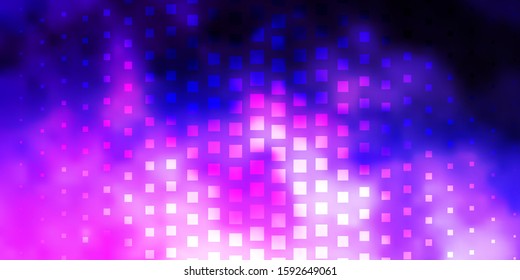 Light Purple vector pattern in square style. Colorful illustration with gradient rectangles and squares. Pattern for websites, landing pages.