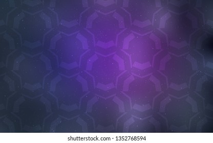 Light Purple vector pattern with wry lines. A circumflex abstract illustration with gradient. A completely new template for your design.