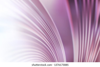 Light Purple vector pattern with wry lines. Shining colorful illustration in simple style. Template for cell phone screens.
