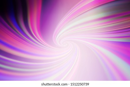 Light Purple vector pattern with wry lines. A shining illustration, which consists of curved lines. Brand new design for your ads, poster, banner.