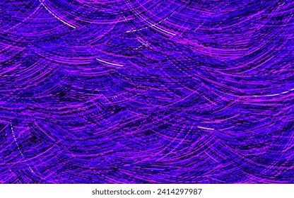 Light Purple vector pattern with wry lines. Colorful geometric sample with gradient lines.  Business design for posters, banners.