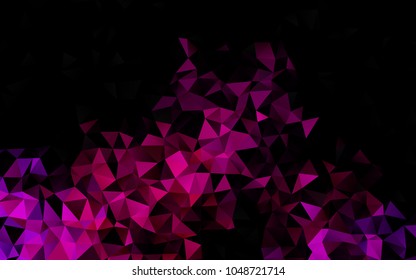 Light Purple vector polygon abstract pattern. Shining colored illustration in a brand-new style. The polygonal design can be used for your web site.