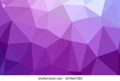 Light Purple vector polygon abstract background. Shining colored illustration in a new style. That pattern can be used as a part of a brand book.