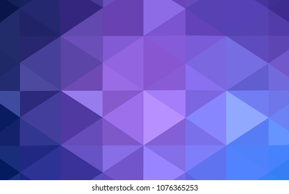 Light Purple vector polygon abstract backdrop. Colorful illustration in polygonal style with gradient. Textured pattern can be used for background.