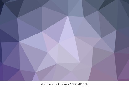 Light Purple vector polygon abstract backdrop. Creative illustration in halftone style with triangles. Textured pattern for your backgrounds.