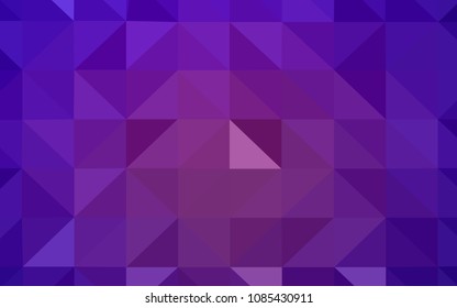 Light Purple vector polygon abstract backdrop. Modern abstract illustration with triangles. Best triangular design for your business.