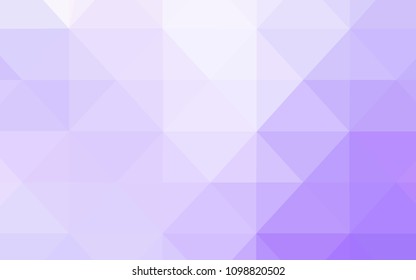 Light Purple vector polygon abstract layout. Modern abstract illustration with triangles. Triangular pattern for your business design.