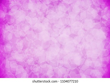 Light Purple vector polygon abstract template. Creative illustration in halftone style with gradient. The completely new template can be used for your brand book.