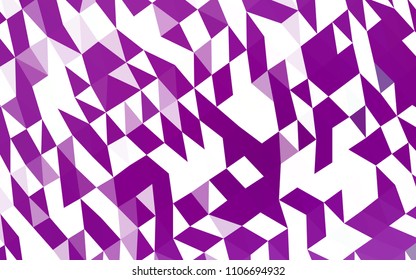 Light Purple vector polygon abstract pattern. Geometric illustration in Origami style with gradient.  The best triangular design for your business.