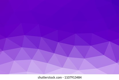 Light Purple vector polygon abstract polygon abstract. Shining colored illustration in a Brand new style. Triangular pattern for your business design.