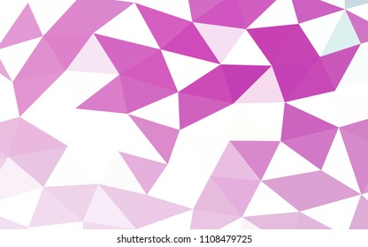 Light Purple vector polygon abstract polygon abstract. A sample with polygonal shapes. Brand new style for your business design.