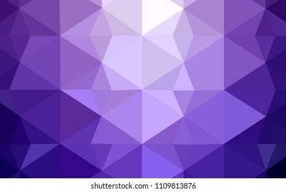 Light Purple vector polygon abstract background. A completely new color illustration in a polygonal style. Pattern for a brand book's backdrop.