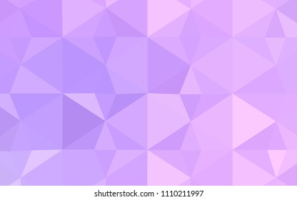 Light Purple vector polygon abstract backdrop. Polygonal abstract illustration with gradient. Brand new style for your business design.