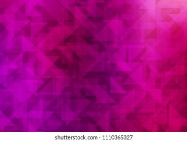 Light Purple vector polygon abstract layout. An elegant bright illustration with gradient. A completely new design for your business.