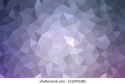 Light Purple vector polygon abstract background. Creative geometric illustration in Origami style with gradient. Best triangular design for your business.