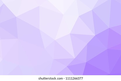 Light Purple vector polygon abstract background. Modern abstract illustration with triangles. New template for your brand book.