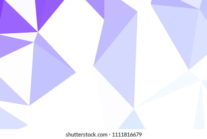 Light Purple vector polygon abstract background. Creative geometric illustration in Origami style with gradient. Polygonal design for your web site.