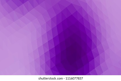 Light Purple vector polygon abstract background. Shining colored illustration in a Brand new style. The best triangular design for your business.