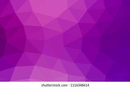 Light Purple vector polygon abstract polygon abstract. Brand new colored illustration in blurry style with gradient. The elegant pattern can be used as part of a brand book.
