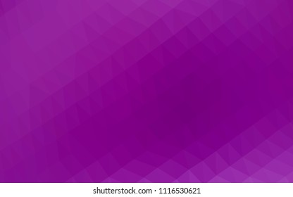 Light Purple vector polygon abstract backdrop. Creative geometric illustration in Origami style with gradient. The template can be used as a background for cell phones.