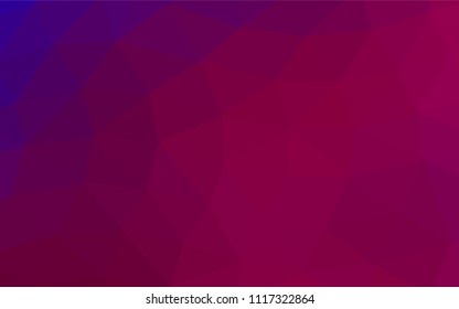 Light Purple vector polygon abstract template. Creative illustration in halftone style with gradient. Brand new design for your business.