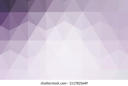 Light Purple vector polygon abstract background. Modern abstract illustration with triangles. Completely new template for your banner.