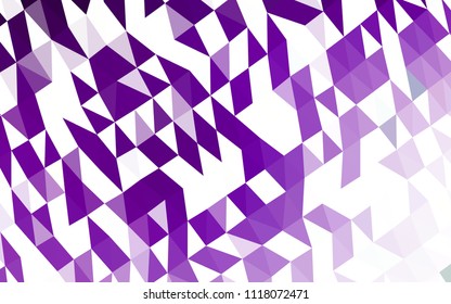 Light Purple vector polygon abstract background. Shining colored illustration in a Brand new style. The elegant pattern can be used as part of a brand book.