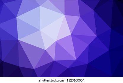 Light Purple vector polygon abstract backdrop. Modern abstract illustration with triangles. Completely new template for your banner.