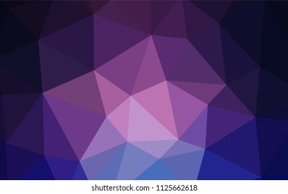 Light Purple vector polygon abstract background. Shining colorful illustration with triangles. Pattern for a brand book's backdrop.