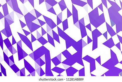 Light Purple vector polygon abstract background. Modern geometrical abstract illustration with gradient. Brand new style for your business design.