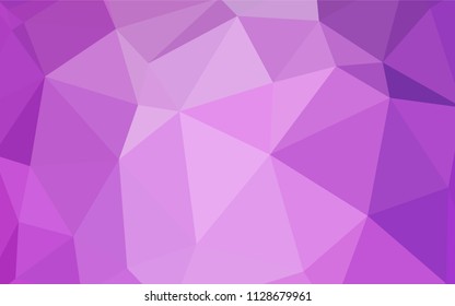Light Purple vector polygon abstract backdrop. Modern abstract illustration with triangles. A new texture for your web site.