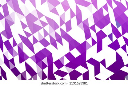 Light Purple vector polygon abstract background. Shining illustration, which consist of triangles. The template can be used as a background for cell phones.