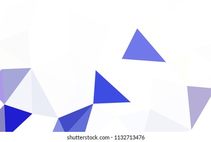 Light Purple vector polygon abstract layout. Geometric illustration in Origami style with gradient.  Pattern for a brand book's backdrop.