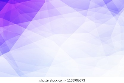 Light Purple vector polygon abstract background. Creative illustration in halftone style with triangles. Pattern for a brand book's backdrop.