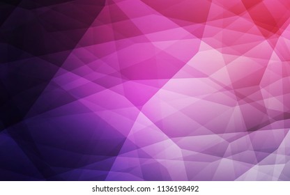 Light Purple vector polygon abstract background. Modern abstract illustration with triangles. Brand new style for your business design.