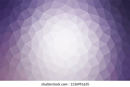 Light Purple vector polygon abstract backdrop. Colorful abstract illustration with triangles. Best triangular design for your business.