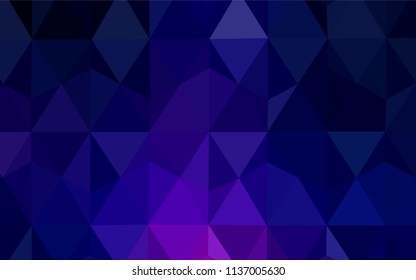 Light Purple vector polygon abstract background. A sample with polygonal shapes. Brand new style for your business design.