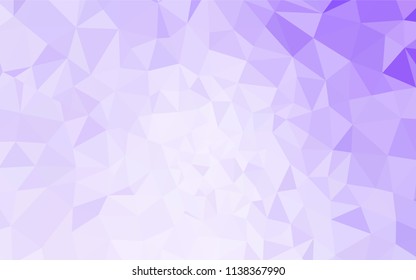 Light Purple vector polygon abstract layout. Creative illustration in halftone style with triangles. New template for your brand book.