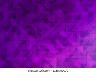 Light Purple vector polygon abstract background. Glitter abstract illustration with an elegant design. Brand new design for your business.