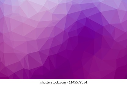 Light Purple vector polygon abstract layout. Creative geometric illustration in Origami style with gradient. The polygonal design can be used for your web site.