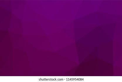 Light Purple vector polygon abstract backdrop. Colorful illustration in abstract style with gradient. The textured pattern can be used for background.